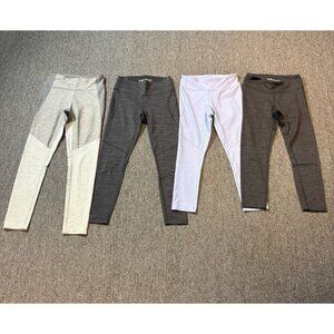 OUTDOOR VOICES Womens S Lot of 4 Athletic Leggings Crop/Full Length Gray/Purple